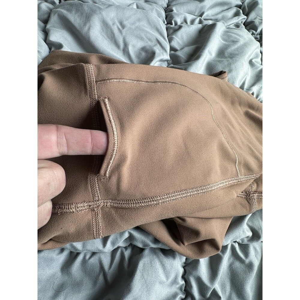 Lululemon Align High-Rise Leggings 25 Sz 14 Dusty Clay Hidden Pocket Activewear - Picture 12 of 14